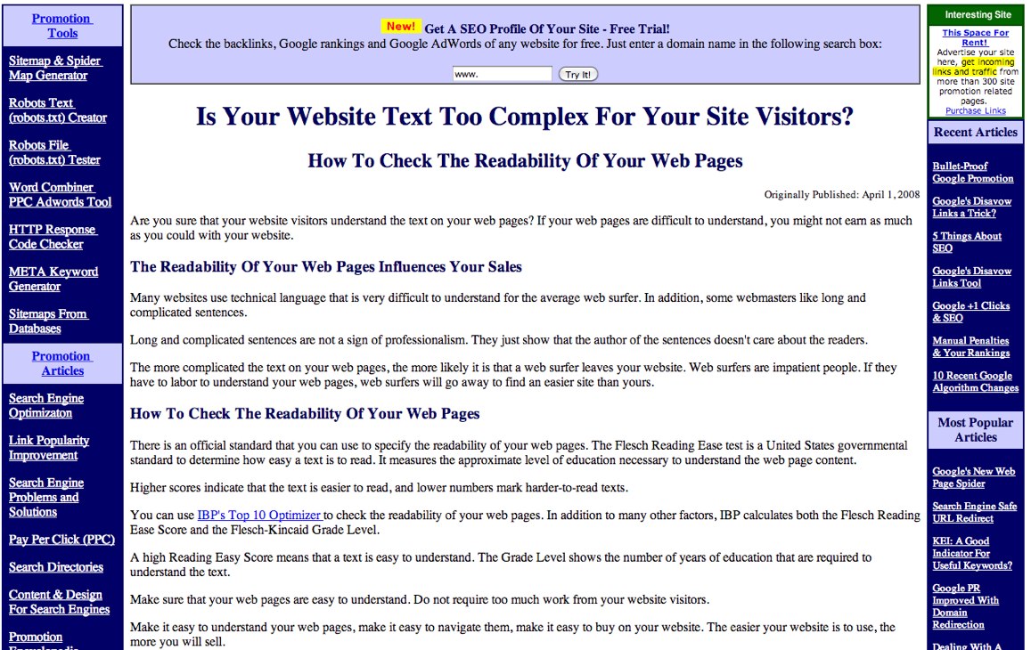 Is Your Website Text Too Complex For Your Site Visitors (2)
