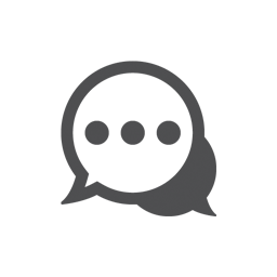 A graphic icon of a speech bubble with three dots, representing a text or conversation in progress.