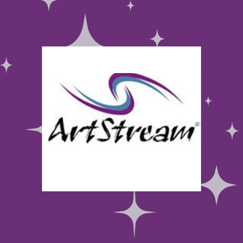 Art Stream Logo Purple background